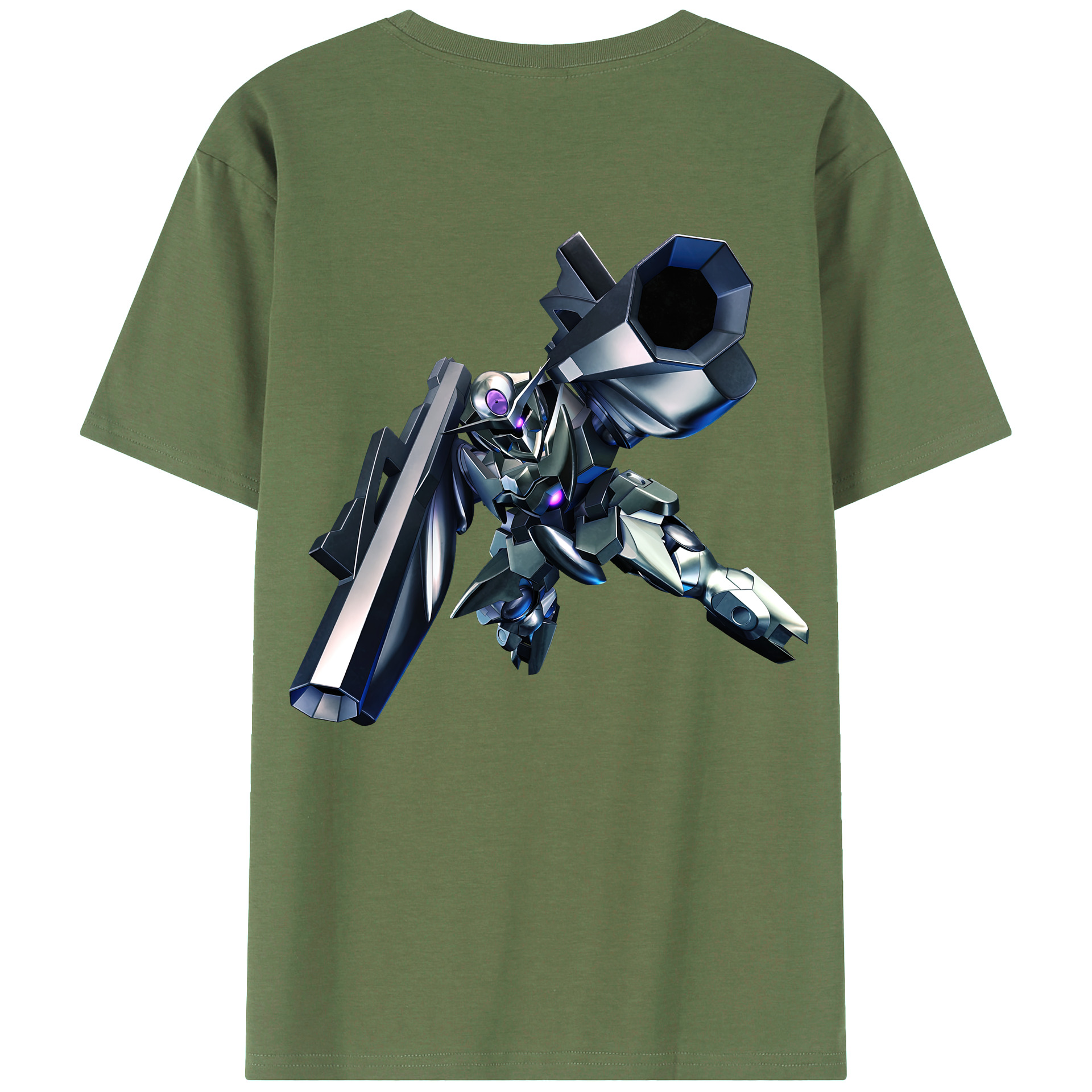 （画像用） 機動戦士ガンダム Mobile Suit Gundam 綿100％ メンズ半袖Tシャツ（バックプリント） 通気性
